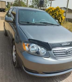 A picture of Toyota Corolla 2007 Nigerian use neatly flashed on first body