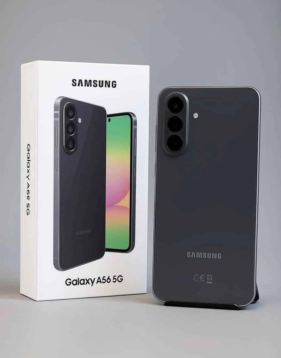 A picture of Samsung A56 5G at580k Storage 256gb 8gb rm Call 0706347777