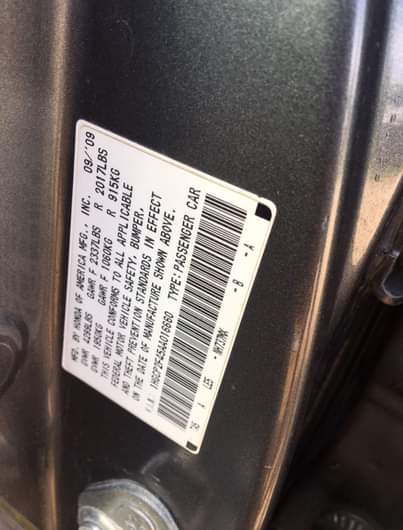 A picture of 2010 HONDA ACCORD