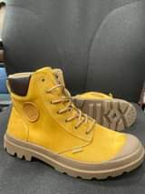 A picture of Palladium boots in all sizes...