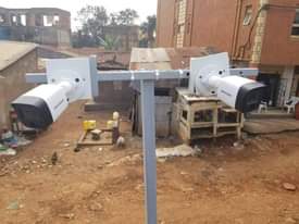 A picture of CCTV surveillance cameras