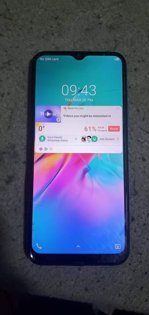 A picture of Infinix smart 5 Gb 32 ram 2 batter hearth 5000mah