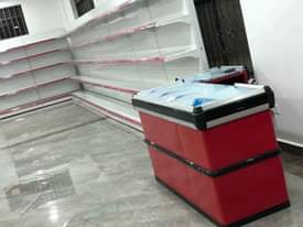 A picture of New Supermarket shelves and counters 0705 771478
