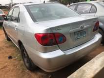 A picture of Toyota Corrolla 05 Perfect okay Location ikorodu Amount 2 3m