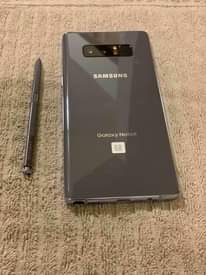 A picture of Samsung note 8