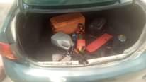 A picture of Toyota corolla A c is bad Need little body work