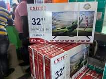 A picture of 32 inches TV flameless and digital at only 350 000