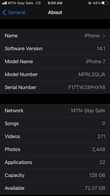 A picture of Iphone 7 128 gig