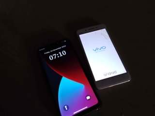 A picture of Huawei mate 20 and vivo v3 up for grab