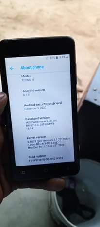 A picture of Clean tecno f1 8gb 1gb ram at 65000 0703 325