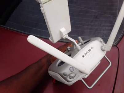 A picture of Dji drone remote controller
