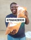 A picture of 7 painters of crayfish and 20 tubers of yam off