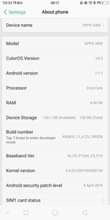 A picture of Oppo a83t ram6 storage 128 Haina kipengele chochote ...chaji earphone