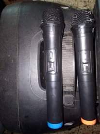 A picture of Public address system with 2 microphones