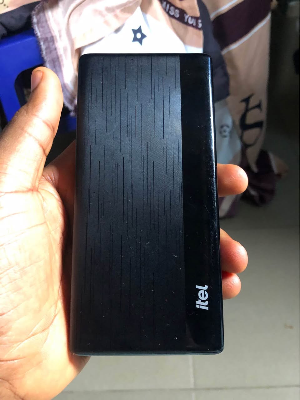 A picture of Clean itel power bank.