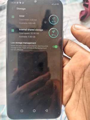 A picture of SIMU INFINIX HOT 10 LITE