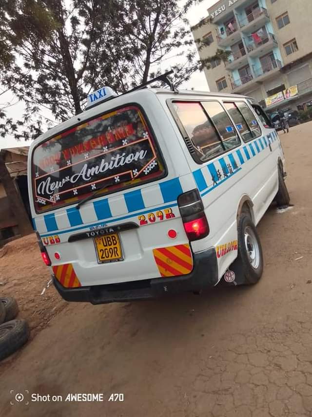 A picture of Kigege taxi hiace drone