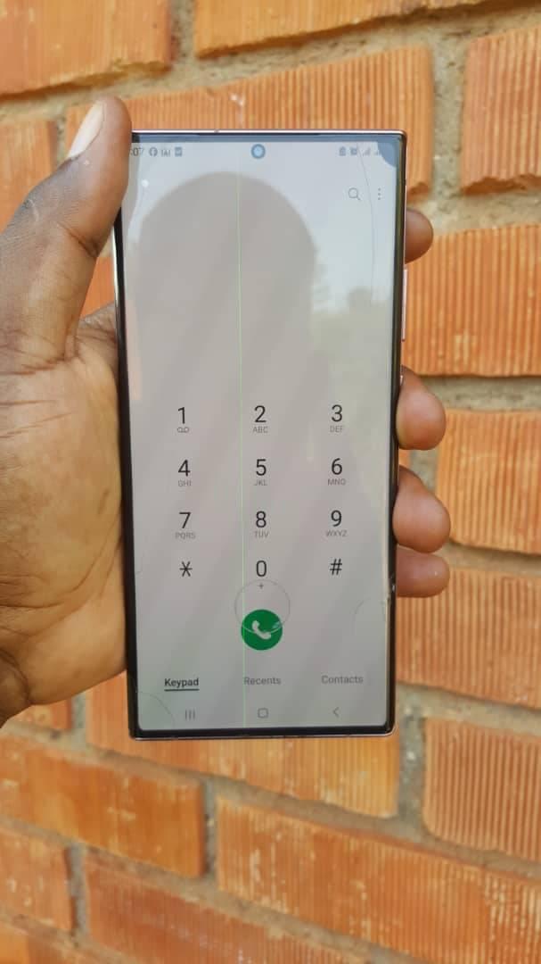 A picture of Samsung galaxy Note 20 5G Ultra line 