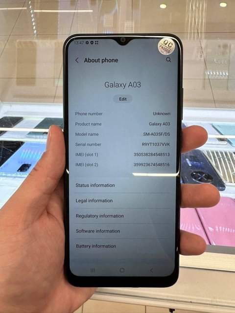 A picture of SAMSUNG A03