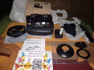 A picture of Camcorder 4K ultraHD Touchscreen with remote control