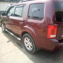 A picture of 2010 registered honda pilot