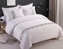 A picture of NEW LUXURY EMBROIDERED DUVET COVERS SET RESTOCKED Set comes with