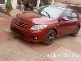 A picture of Toyota Corolla in buy and use condition Baked on first