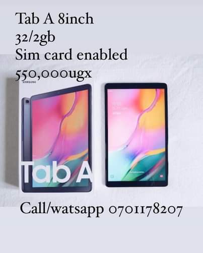 A picture of Samsung Tablets available