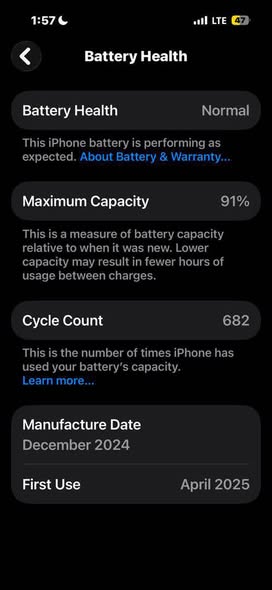 A picture of iPhone 16