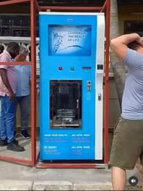 A picture of water vending machine