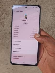 A picture of Samsung A71 128gb Ram 6gb duo s creki 1 Nipo