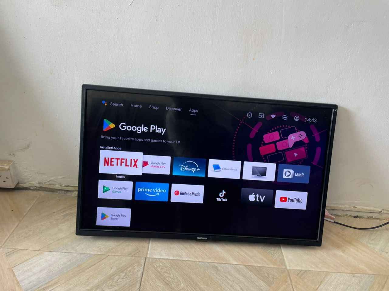 A picture of Telefunken android TV 32 Inches 4k display with free Netflix