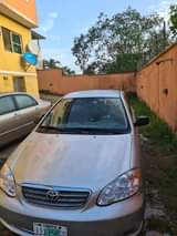 A picture of Toyota corola 2007 model with factory AC With good engine