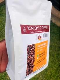 A picture of KenJoyCoffee s 250g pack meticulously crafted to captivate your senses