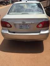 A picture of Toyota Corolla 04 model working perfectly Ok buy and travel