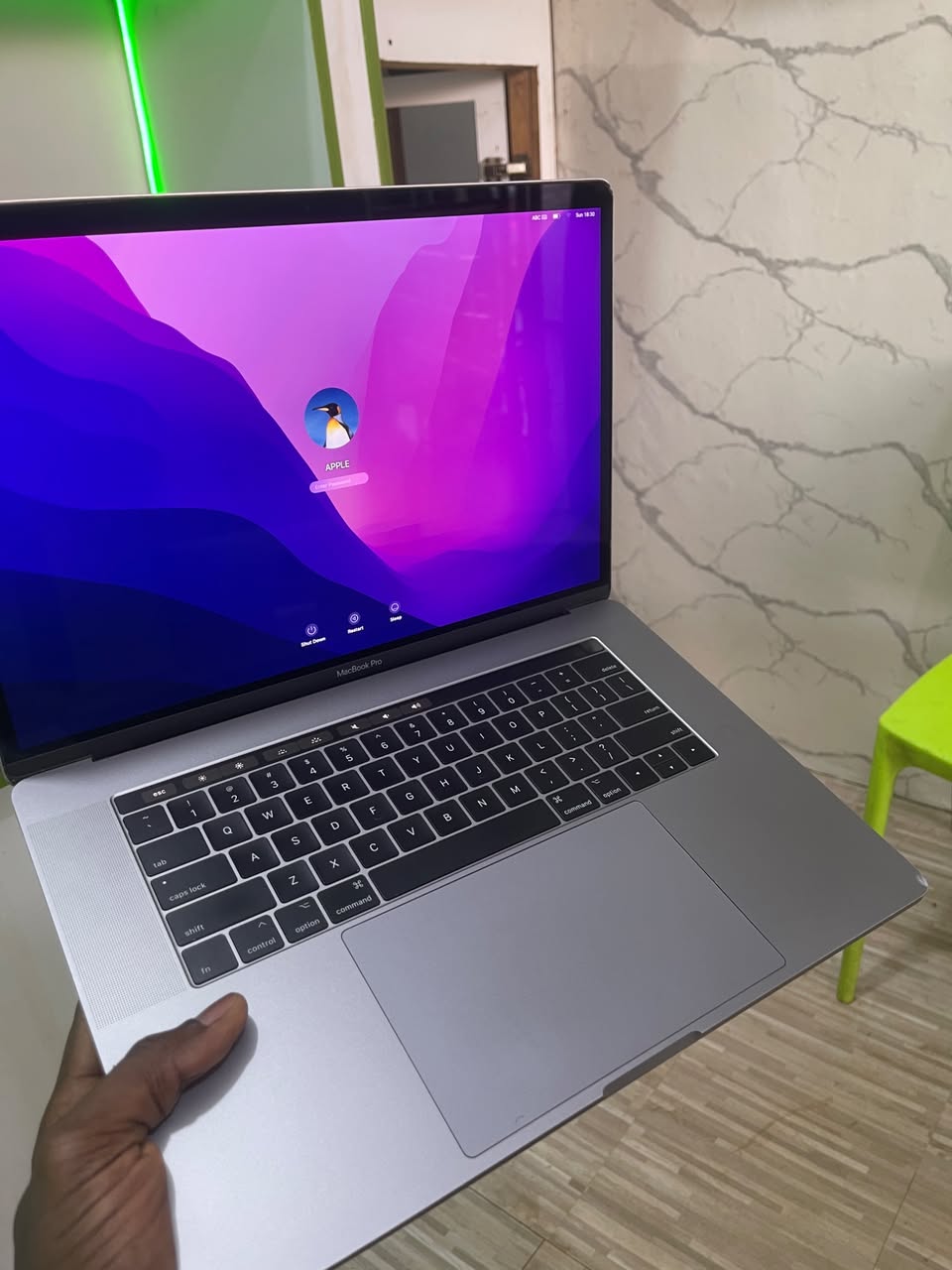 A picture of Macbook pro 2016