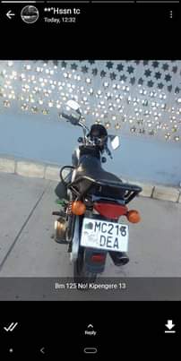 A picture of Nauza piki piki aina ya bx 125 gear 5 haina