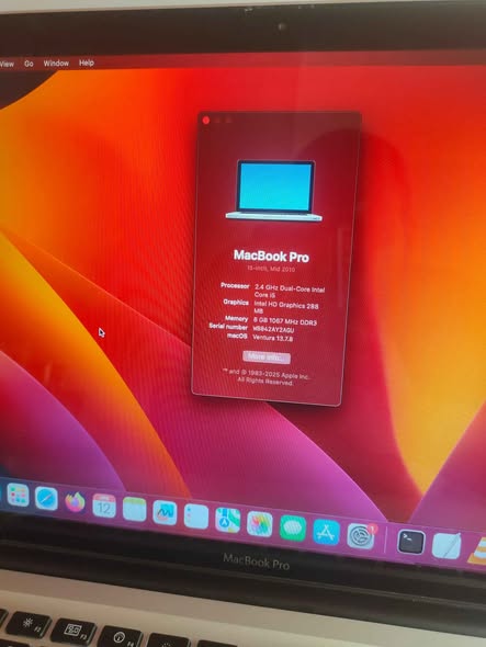 A picture of MacBook Pro