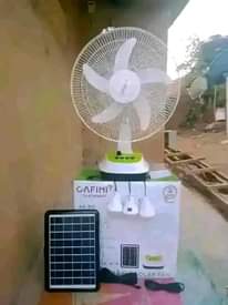 A picture of PROMO PRICE Solar lord Solar 4in1 Table Fan Heat Killer