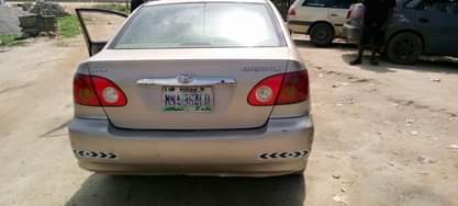 A picture of Nigerian used first body 2004 Toyota Corolla Untampered engine untouched