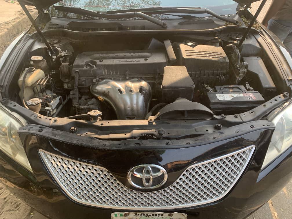 A picture of Introducing the sleek and powerful 2007 Black Toyota Camry Muscle