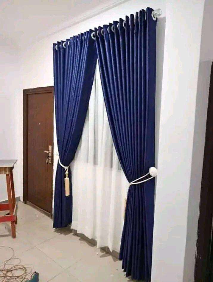 A picture of Turkish curtains 5k per yard at nyanya market Abuja