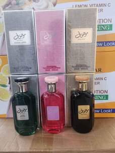 A picture of Mousof perfumes available