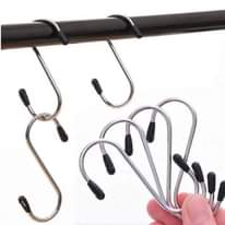 A picture of Double Sided Head S Type Hanging Hook Hanger Hooks Hold