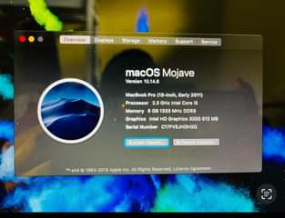 A picture of MacBook Pro 
