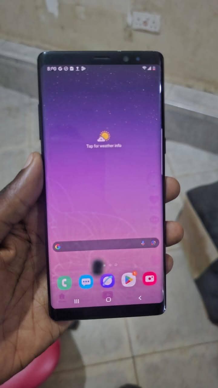 A picture of Samsung galaxy note 8