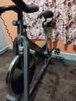 A picture of gym bikes