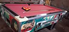 A picture of pool table