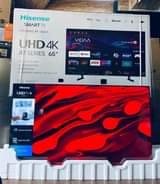 A picture of Hisense 55inch smart that uses internet available at only 1