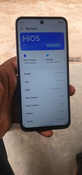 A picture of Tecno spark 40
